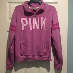 PINK pullover half zip